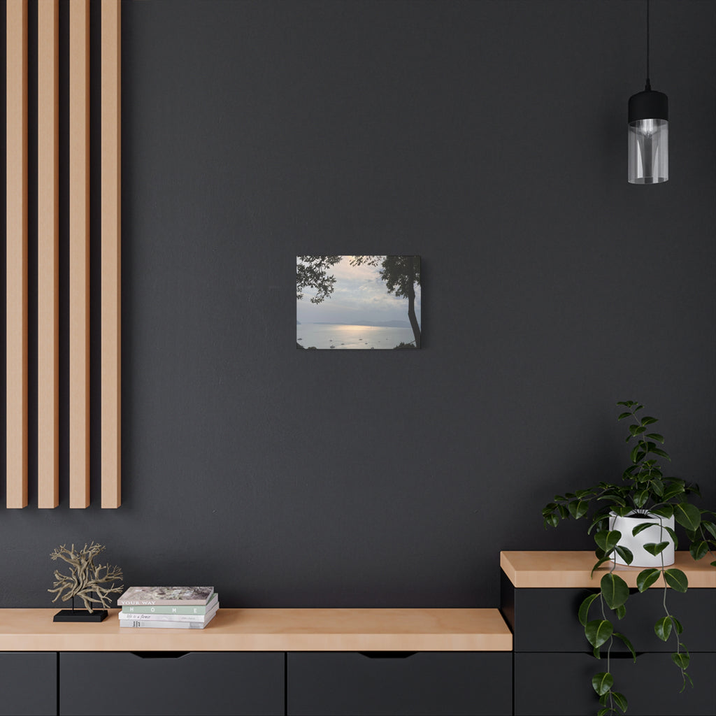 Sunset Bay Canvas Print — Serene Seaside Wall Art