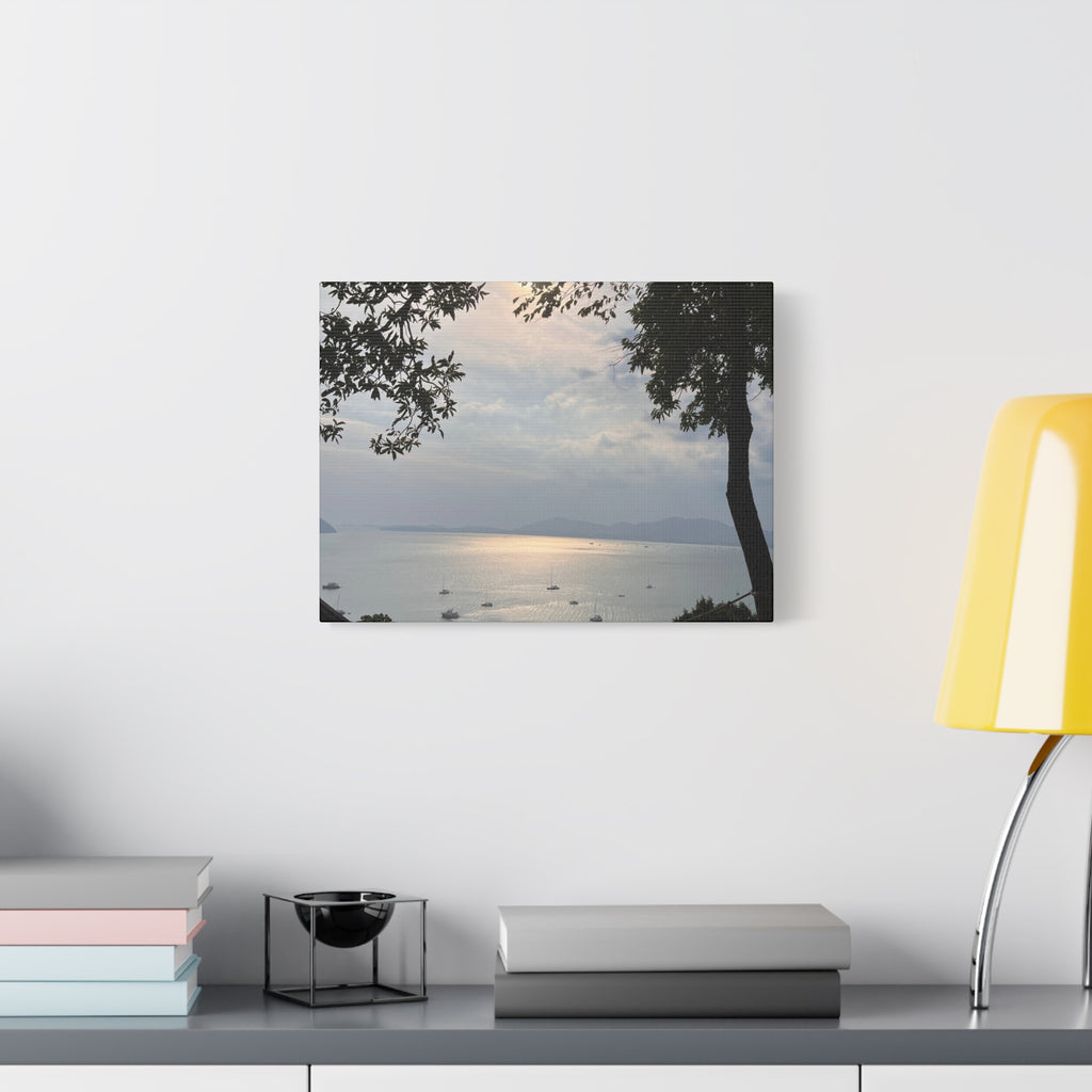 Sunset Bay Canvas Print — Serene Seaside Wall Art