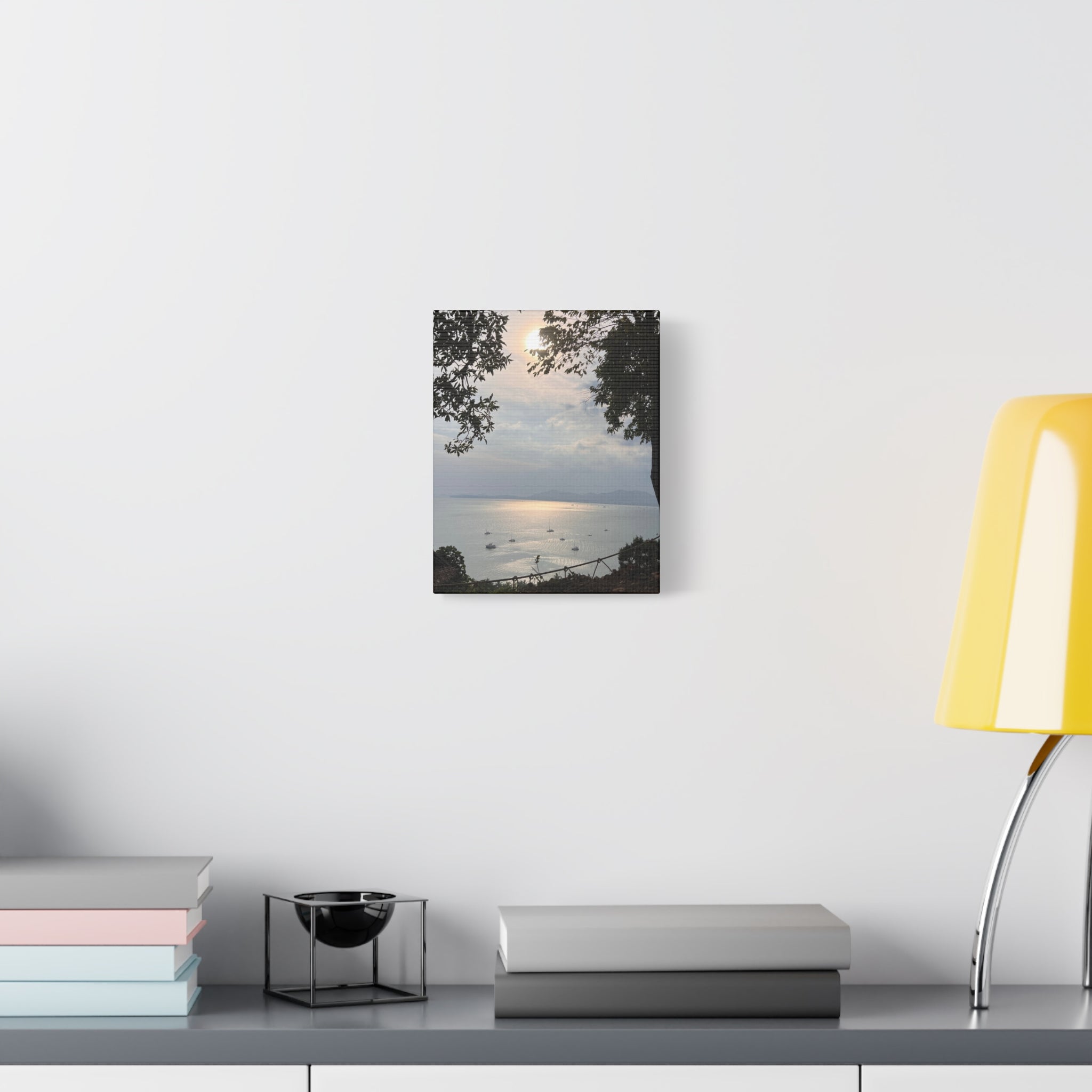 Sunset Bay Canvas Print — Serene Seaside Wall Art