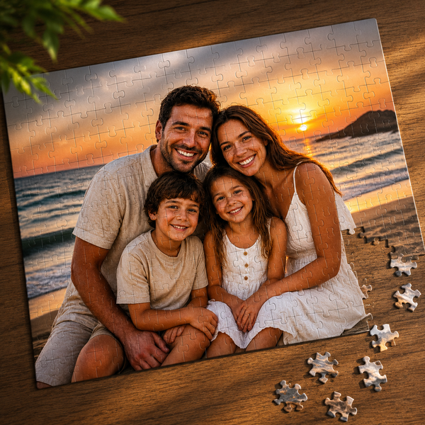 Personalized Family Photo Jigsaw Puzzle (110, 252, 520, 1014-piece)